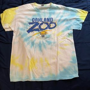 Large Size Tie-Dye Pitt Oakland Zoo T-Shirt